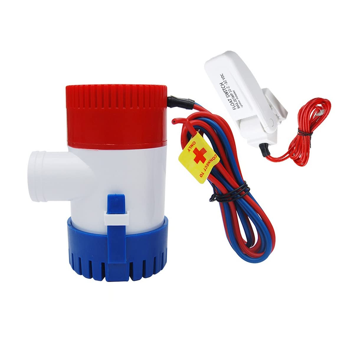 Bombas de agua eléctricas 110 0gph 12v / 24v Juego de combinación de interruptor de control automático de embarcaciones, bomba de agua de silbea sumergible marina eléctrica con interruptor Bombas de a