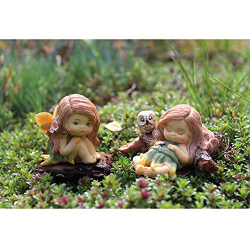 Top Collection Miniature Fairy Garden And Terrarium Sleeping Little Fairy #TOP3