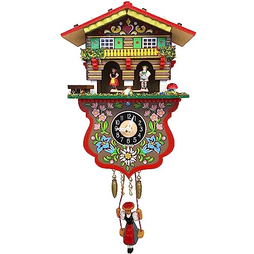 Boy and Girl Weather House Cuckoo Clock