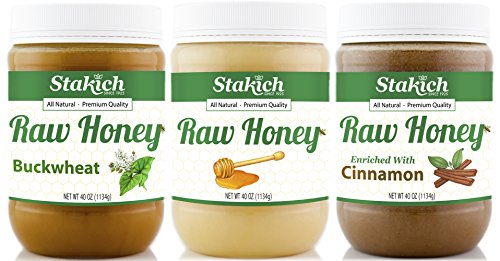 Stakich Raw Honey 40 oz Puro y Crudo miniatura 1