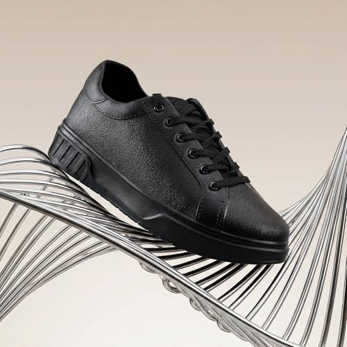 Image of Impakto Men's Sneakers | Lightweight & Washable Casual Shoes | Comfortable Lace-Up Shoes, Office & Travel | Soft Cushioned Insole & Slip Resistant