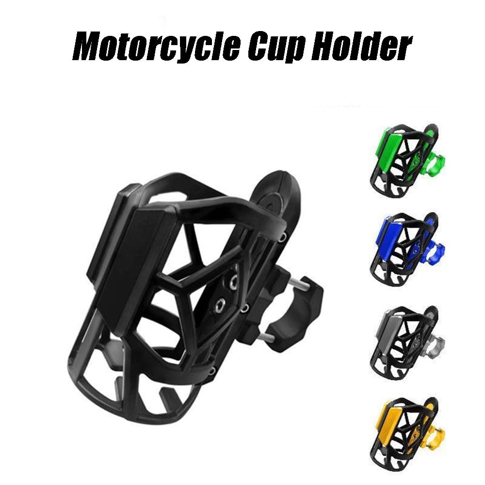Porte-Gobelet Moto pour CB500X CB 500X CB500 X, Porte-Bouteille Fixation Guidon, Support de Boisson à Pince pour Tube Pare-Carter Accessoire Extérieur,Black