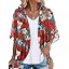 Red White Floral