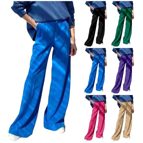 Suit Pants for Women Wide Leg Dress Pants 2025 High Waisted Straight Business Casual Trousers Office Work Pants4