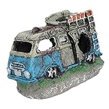 FRCOLOR 水族館用樹脂装飾 自動車残骸デザイン 魚やエビの隠れ家にな景観