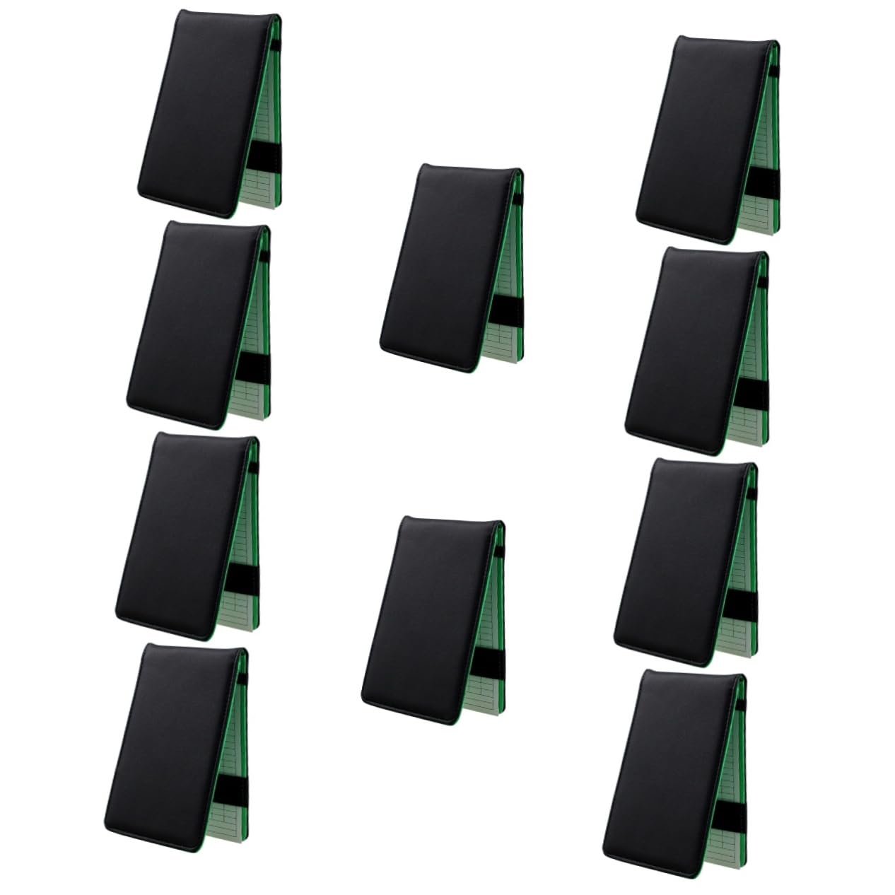5 Pièces Livre de Score de Golf Accessoire Golf Accessoires Golf Cahier d'enregistrement de Score carnet de Notes Portable Le Golf Protecteur partition Fiche d'évaluation PU