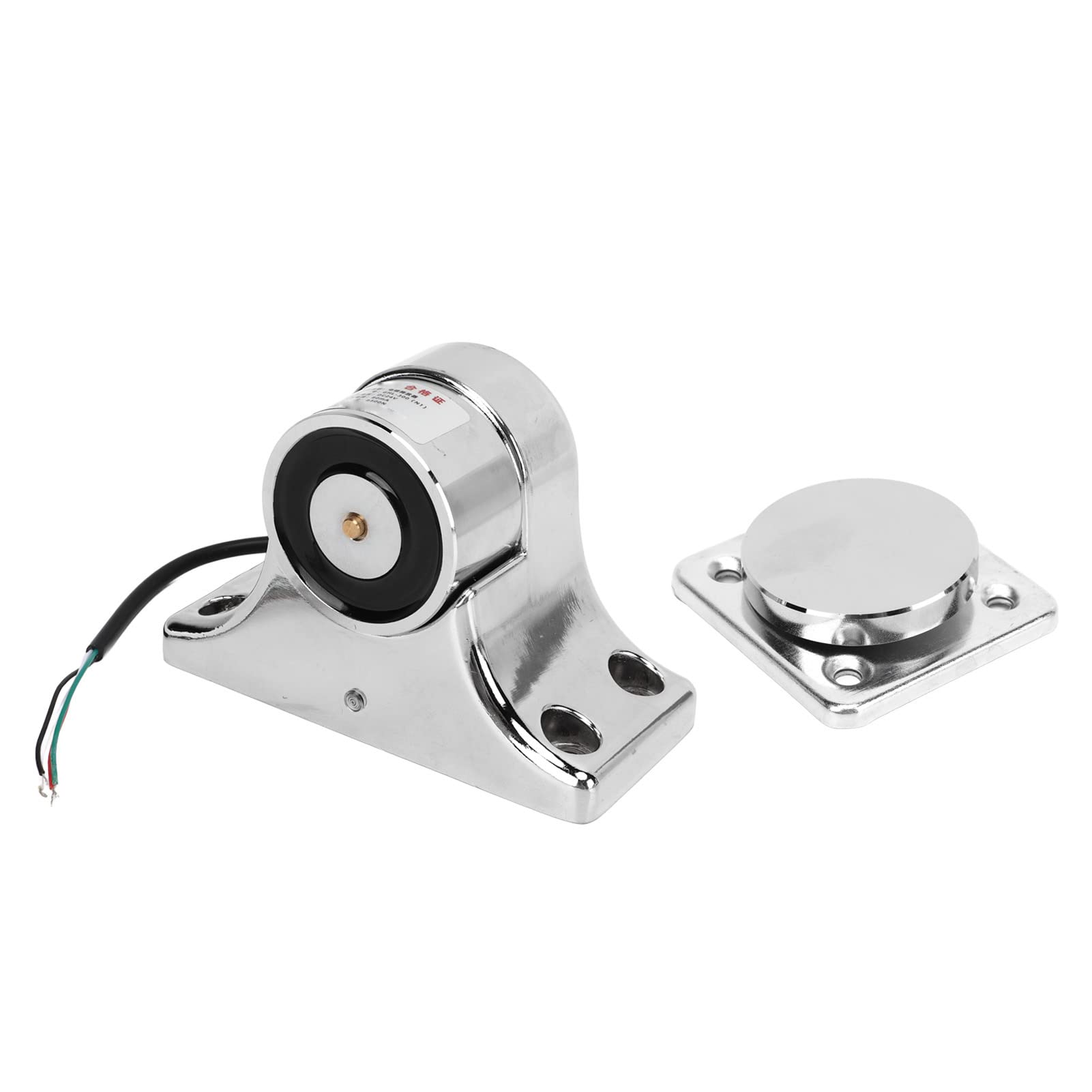 KIMISS Soporte de Puerta Electromagnético - Tope de Puerta Cortafuego de Succión de 55 Kg Plateado de Aleación de Zinc para Seguridad y Ventilación