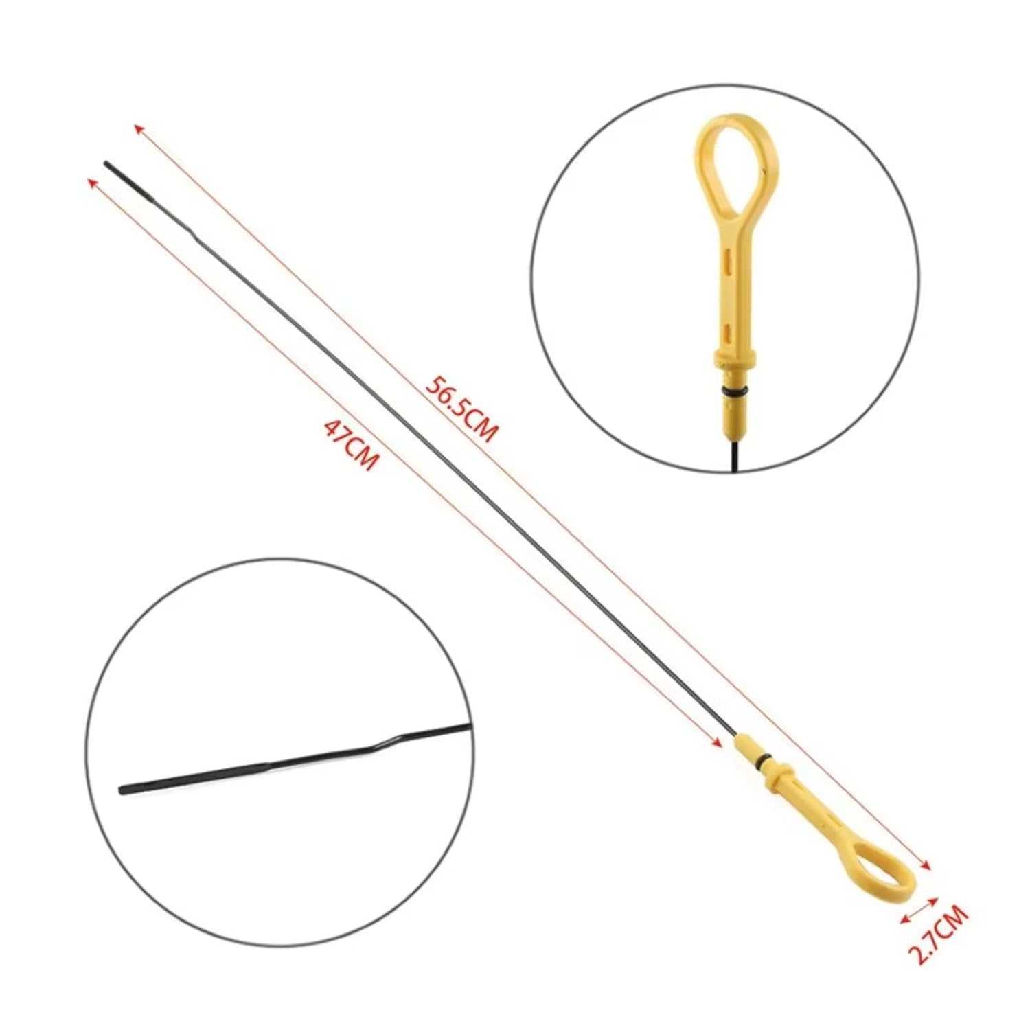 Compatible with Kia for NIRO 2017 2018 2019 2020 2021 Car Engine Oil Dipstick Fluid Level Measure Tool Replacement 2661103HA0 Engine Oil Level Dipstick