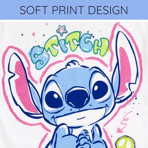 Image of Disney Junior Girls Cropped Boxy T-Shirt and Bike Shorts Outfit Set Toddler to Big Kid Sizes (2T - 14-16)