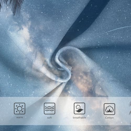 Palm Trees Starry Sky Panties for Girl Toddler Underwear Floral Cotton Cartoon Kids Briefs Undies 2t3