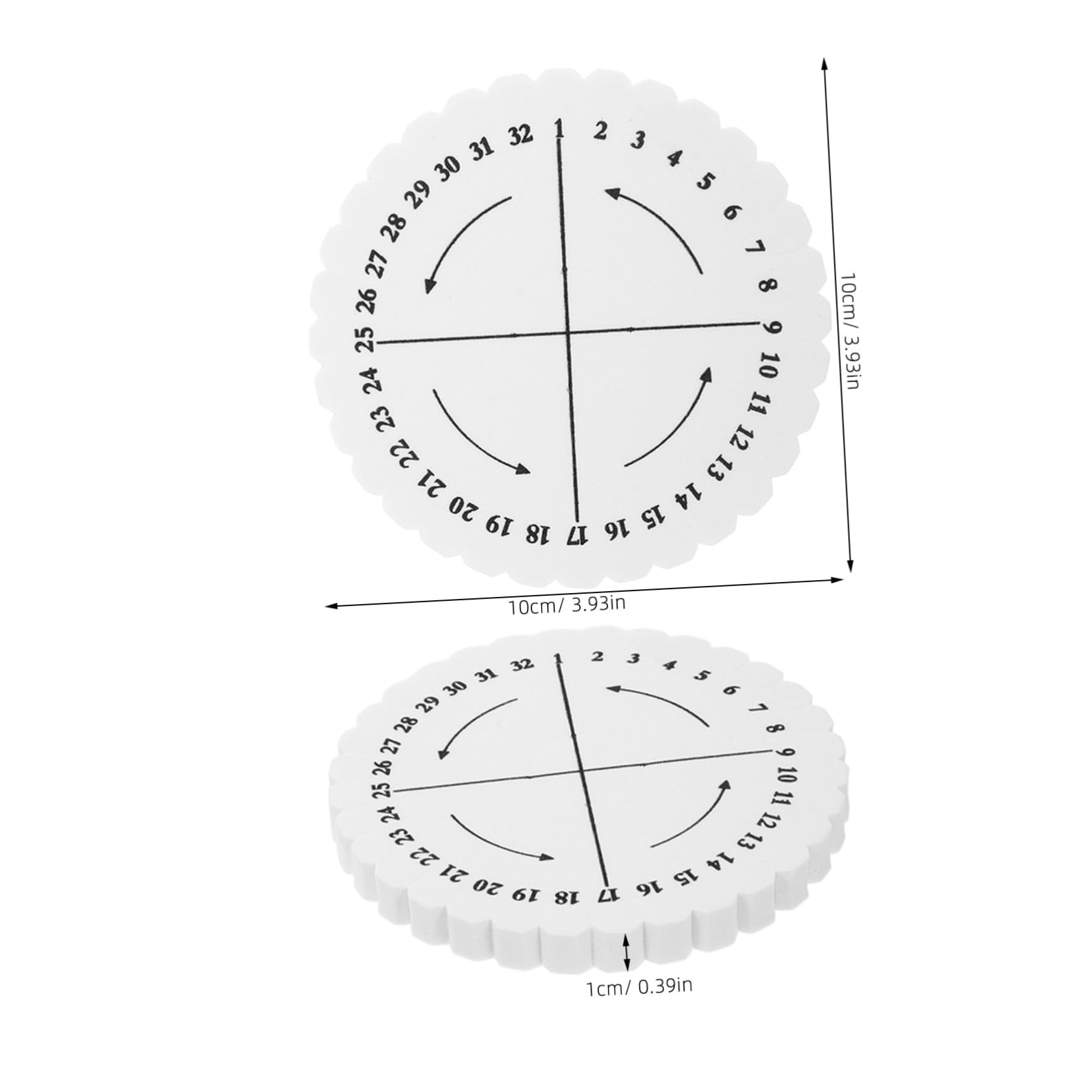 Beatifufu 32-Piece Braiding Disk Set Cord Weaving Plate for Jewelry Making Braided Yarn Plaited Bracelet Cords Handmade Weaving Tool