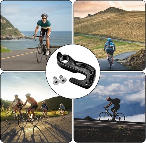 Mech Derailleur Hanger Bicycle, Schaltauge Shimano für Shimano & SRAM Schaltungen - Präzisionsgefertigter Metall-Haken mit 2 Montageschrauben - Universell kompatibel für Mountainbikes & Rennräder