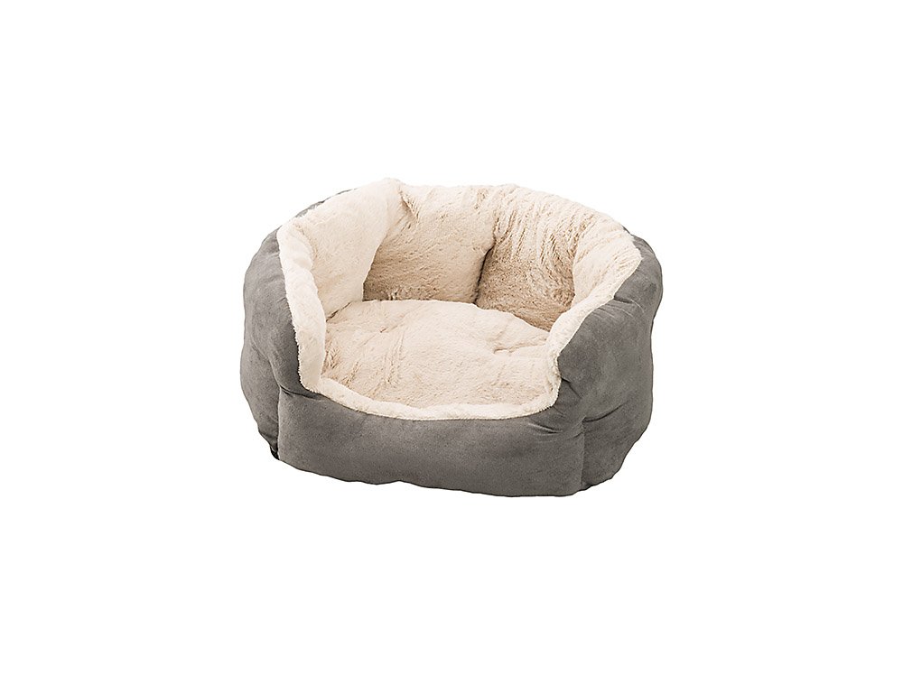 SPOTEthical Pets Sleep Zone Reversible Cushion 18” Light Grey Pet Bed - Pet Bed for Cats and Small Sized Dogs - Attractive, Durable, Comfortable, Washable, 18x16 (32962)