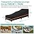 LCGOD Waterproof Outdoor Chaise Lounge Chair Cover - 600D Heavy Duty Windproof Patio Lounge Chair Cover, Pool Lounge Covers All Weather Protection (79"x30"x28" H, Black)
