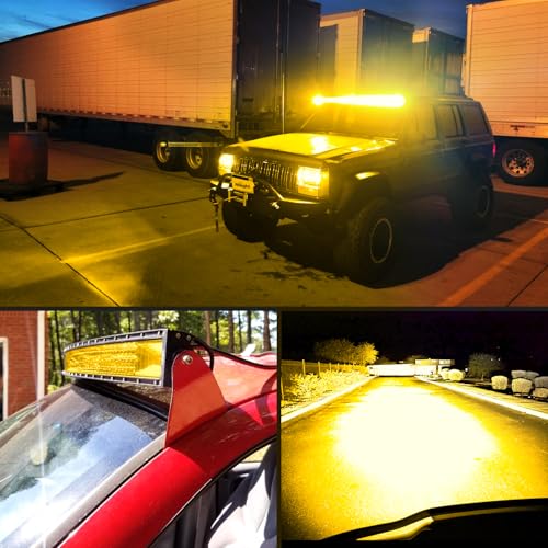 Image of Nilight 52 Inch LED Light Bar 783 LED Chips Curved Triple Row Fog Light Yellow Beam Spot Flood Combo High Power LED Driving Lights Off Road Lights for Trucks SUV UTV ATV Truck Van 4x4 Boat