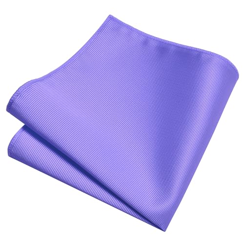Image of GUSLESON 3.15 inch(8cm) Solid Color Necktie and Pocket Square Cufflinks Sets For Men + Gift Box