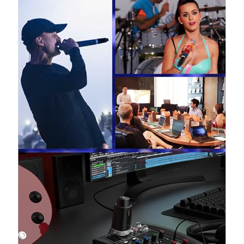 Sistema inalámbrico de micrófono LiebeWH 2.4G: transmisor y receptor XLR para micrófonos dinámicos, consolas de mezcla e instrumentos musicales (1 a 2) miniatura 6