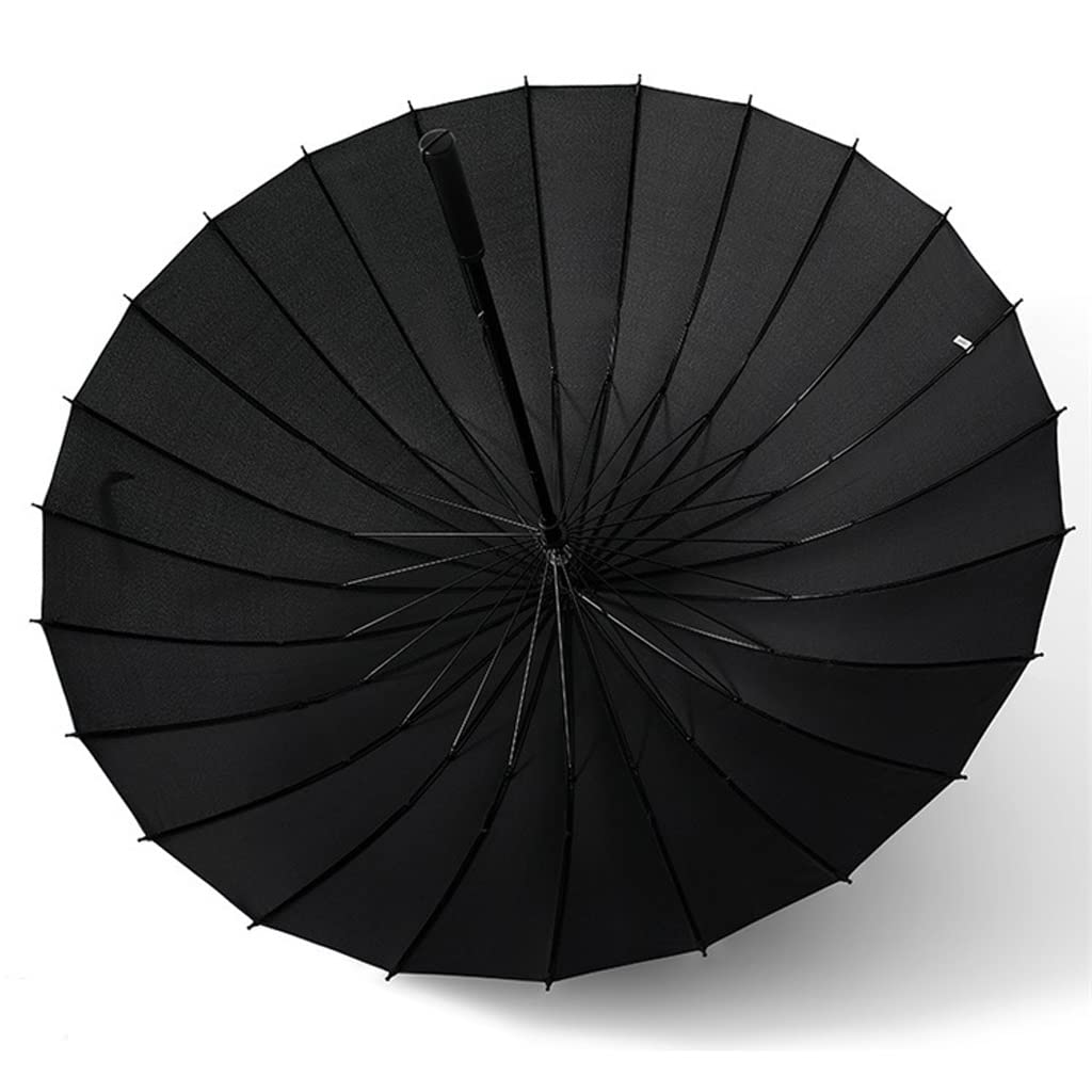 HLTYGWX Paraguas de Viaje Paraguas Soleado automático de Mango Largo de 24 Huesos Paraguas Grande de Doble Capa Paraguas de Negocios Paraguas de Viaje Paraguas a Prueba de Viento Paraguas al Aire