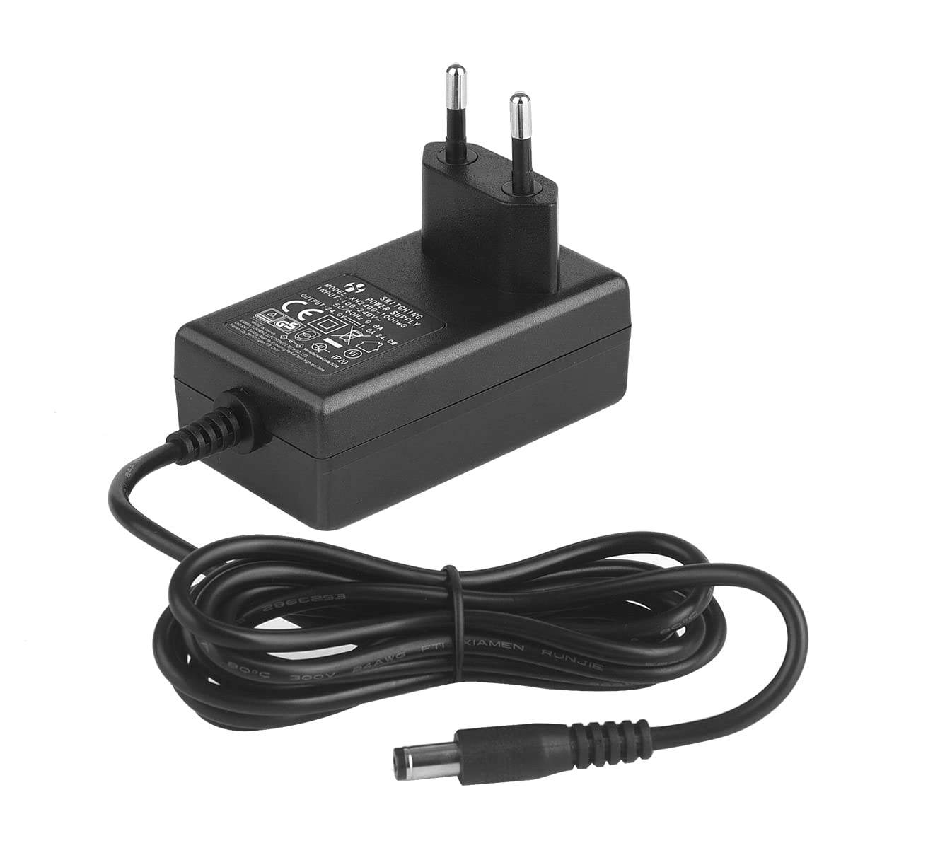 Set di 2 adattatori CC 24 V 1 A, spina 5,5 mm x 2,1 mm