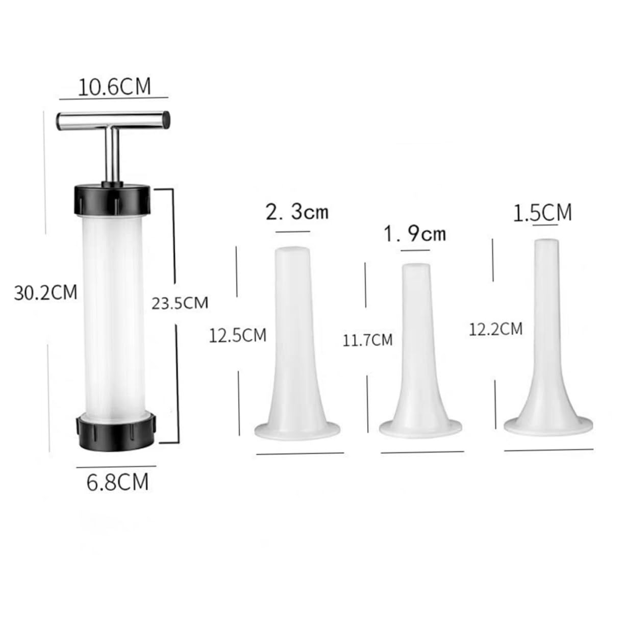 Unomor Manual Sausage Filler Machine Meat Stuffer for Sausage Making Easy to Use at Home