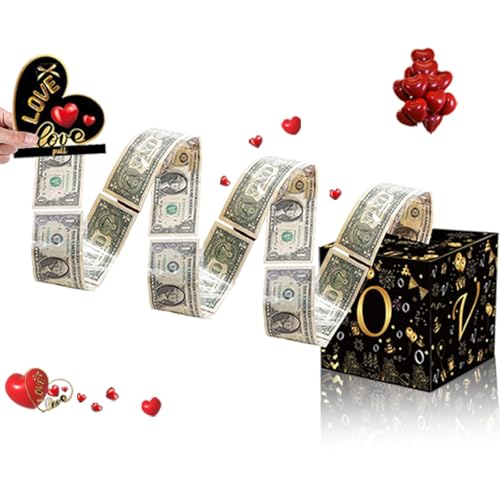 Rxwstt Love Money Box for Cash Gift, Money Roll Gift
