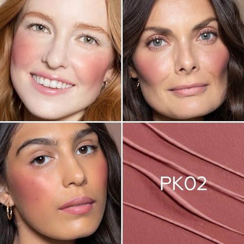Image of FOCALLURE Cream Blush Makeup,Buildable Blush Stick for Cheeks,Matte and Dewy Finish,Long Wearing,Easy Application,Lightweight Multi Stick (PK02)