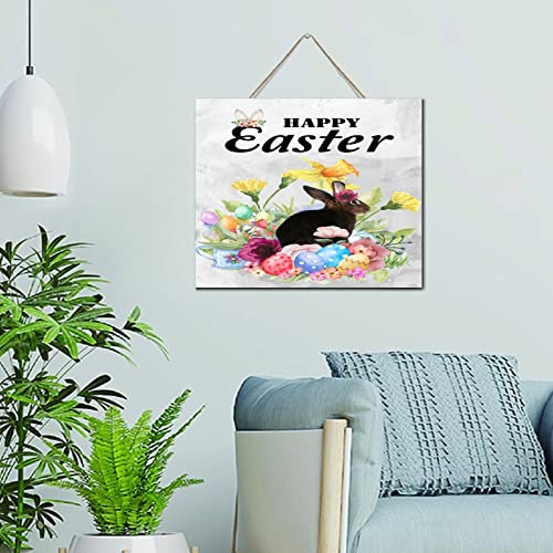 Décoration de Pâques murale en bois pour embellir un porche vide sans percer