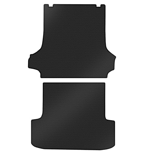 【防水マット】Aviles ハイエース バン 200系 DX スーパーGL 両側スライドドア車用 ラゲッジマット フロアマット トランクマット【カーボン柄】(04:SG-L標準シートベルトステップ)