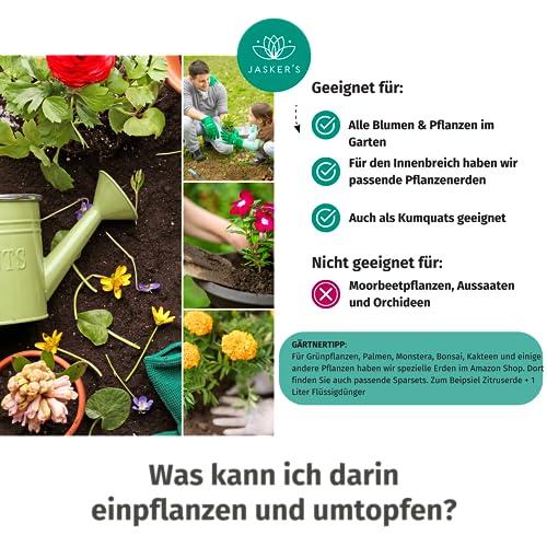 Blumenerde Jasker’s Bio 10 L mit Dünger für Pflanzen