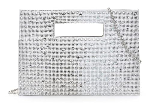 Pochette de luxe Tamaris Amalia argentée aux finitions strass parfaites