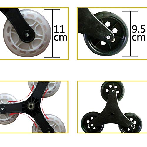 Alte Person Einkaufswagen ,Klettern Einkaufswagen Ladewagen Kleiner Einkaufswagen Trolley Treppe Klappwagen Home Supermarkt Tragbarer Einkaufswagen Anhänger Große Kapazität,Dunkelblau 1 Multifunkt – Bild 6