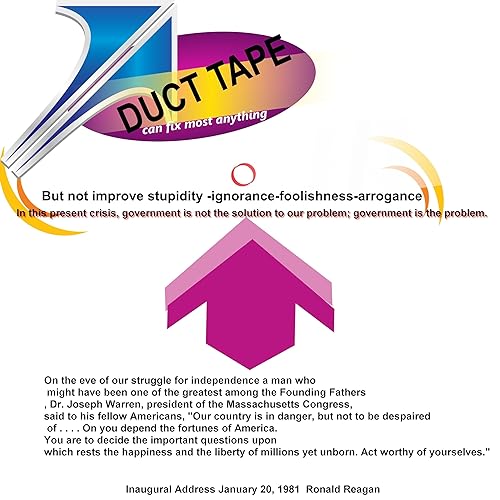 『Duct Tape;It can fix many things, but it cannot improve stupidity -ignorance-foolishness-arrogance』のカバーアート