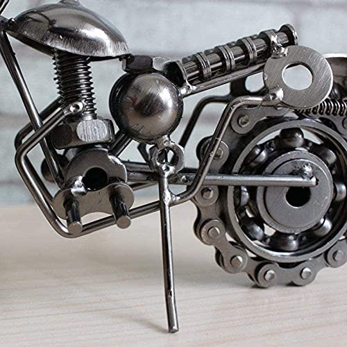 Erddcbb Statues Decorative Articles & Figurines Sculptures Figures Motorcycle Metal Sculpture Handmade Iron Art Decoration Crafts For Home #TOP7