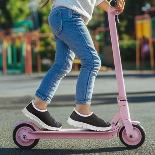 Kids Fashion Athletic Girls Tennis Shoes Lightweight Novelty Slip On Sneakers Holiday Themed Shoes3