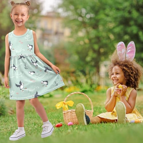 Girls' Short Sleeveless Dress Little Girls Sleeveless Dress Sets Cute Summer Sundress Casual Sleeveless Tank Dress4