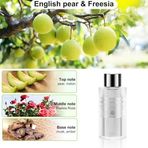 Image of Amor Lyris 2 Packs Essential Oil Refill for Smart Car Air Freshener, 3.5OZ Car Diffuser Refill, Aromatherapy Perfume Refill (4-8 Months Use), Natural Plant Extracts, Freesia