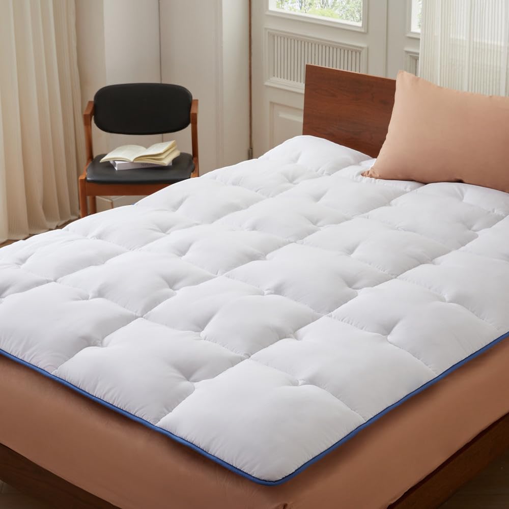 CASABEL Matratzenauflage 160x190 cm aus Atmungsaktiver Mikrofaser, Gesteppter Matrazen Topper 160x190, Ultraweich, Waschbar und Milbenabweisend, Matratzenschoner für Matratzen und Boxspringbett