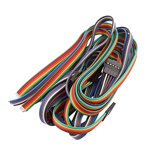 Aexit 10 piezas cables jumper hembra 5P 50cm miniatura 2