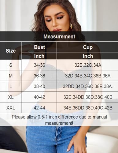 Avidlove Women's Sexy Lace Bra Sheer Balconette Underwire Unlined Everyday Bras Lingerie - Image 7