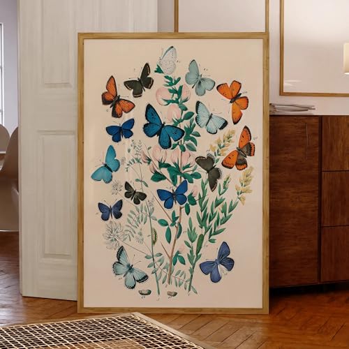 Toile moderne papillons d'Europe décoration murale haute définition