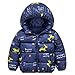 Minizone Bambino Giacche con Cappuccio Inverno Cappotto Leggero Giubbotti con Cerniera 18-24 Mesi
