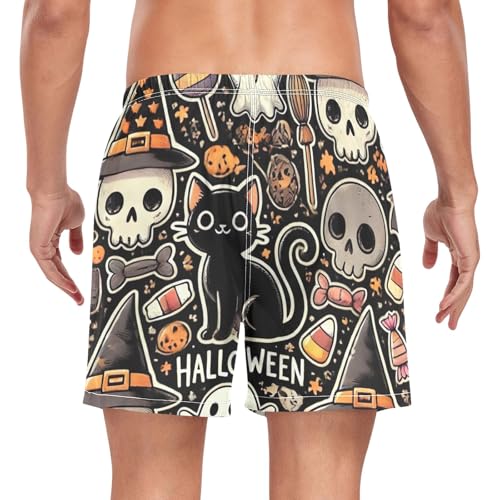 Men's Swim Trunks with Liner Spotted Leopards Quick Dry Bathing Suit Small2