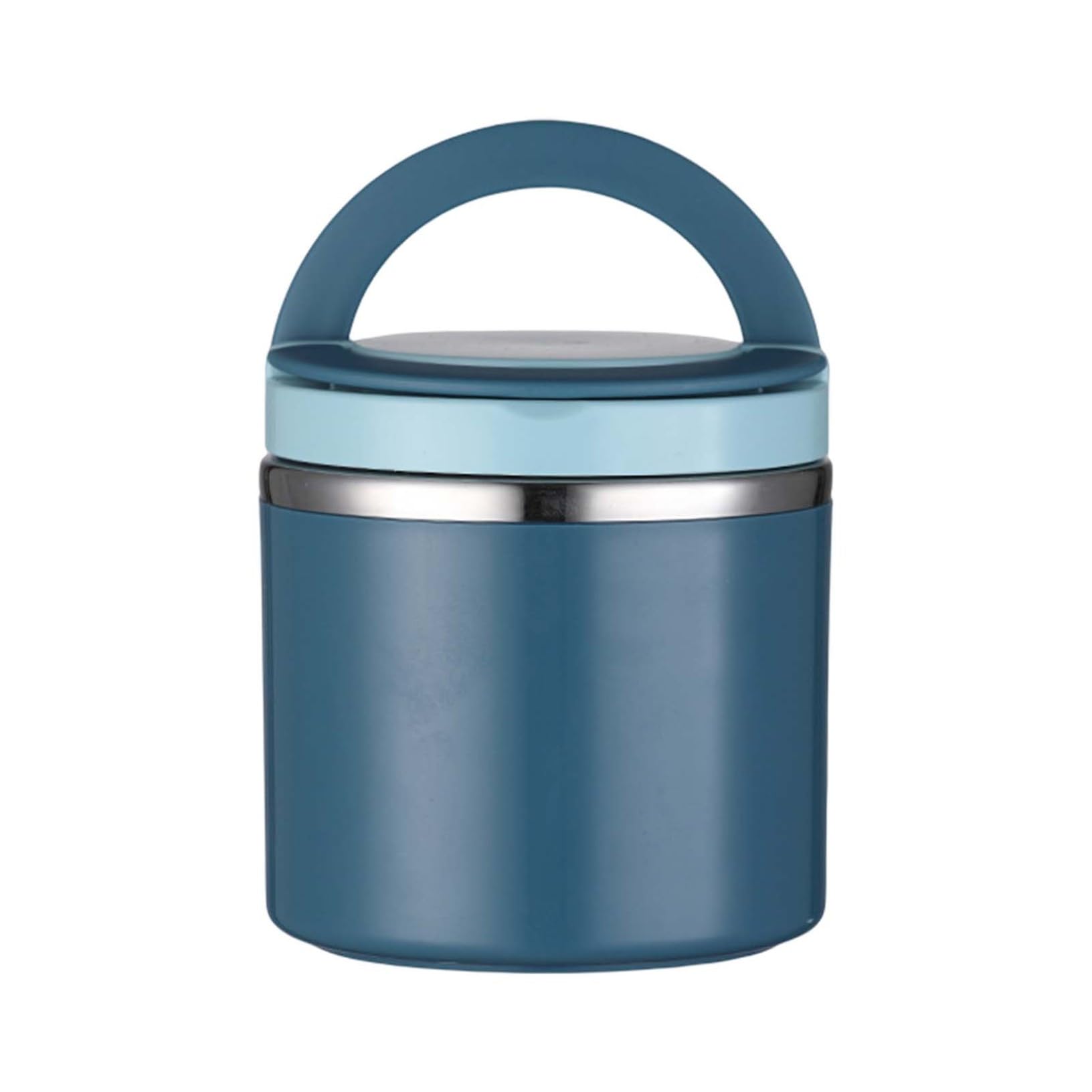 800ML Food Flask Stainless Steel Leak Proof Soup Flask for Hot Food Large Capacity Vacuum Insulated Food Thermos with Handle for School Office Picnic Travel Blue, mini soup flask
