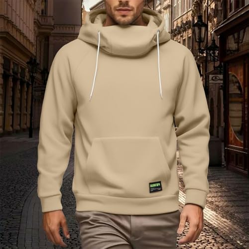 Ymosrh Men's Casual Hoodies, Soft Polar Fleece Pullover Hooded Sweatshirt Long Sleeve Warm Hoodie Outwear, M-3XL3