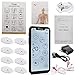 TENS Unit Muscle Stimulator – 24 Massage Modes, Touchscreen EMS Device, Dual Channel, Rechargeable, Deep Tissue Pain Relief for Back, Shoulder, Sciatica, Tendonitis, Plantar Fasciitis,8 Electrodes