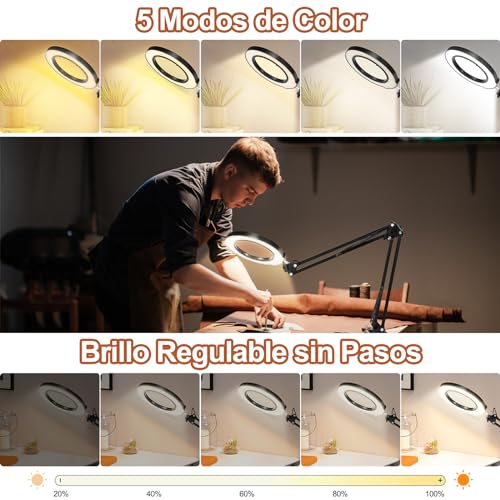 Mejores review On-line Lampara de escritorio con lupa - los más vendidos. 15 Imagen adicional