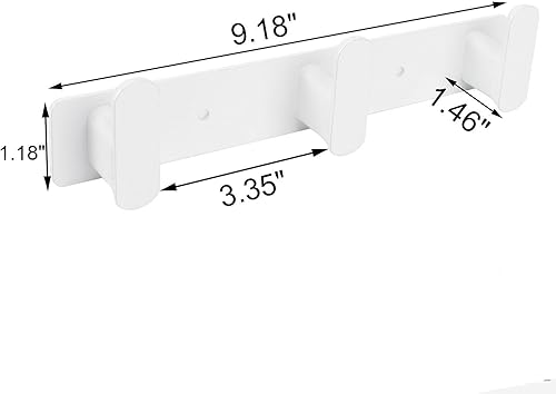 Miniatura 7 de TocTen Perchero para colgar en la pared, ganchos de pared resistentes de acero inoxidable 304 con 3 ganchos para colgar, toallero para