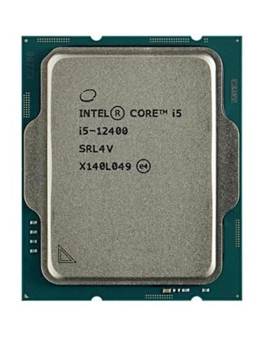 Intel CORE I5-12400 Desktop Processor LGA 1700 10 (6P+0E) Cores (18M Cache UP to 4.40 GHZ) with Intel Laminar RM1 Air Cooler. OEMTray (CM8071504650608) (Bulk Packaging)