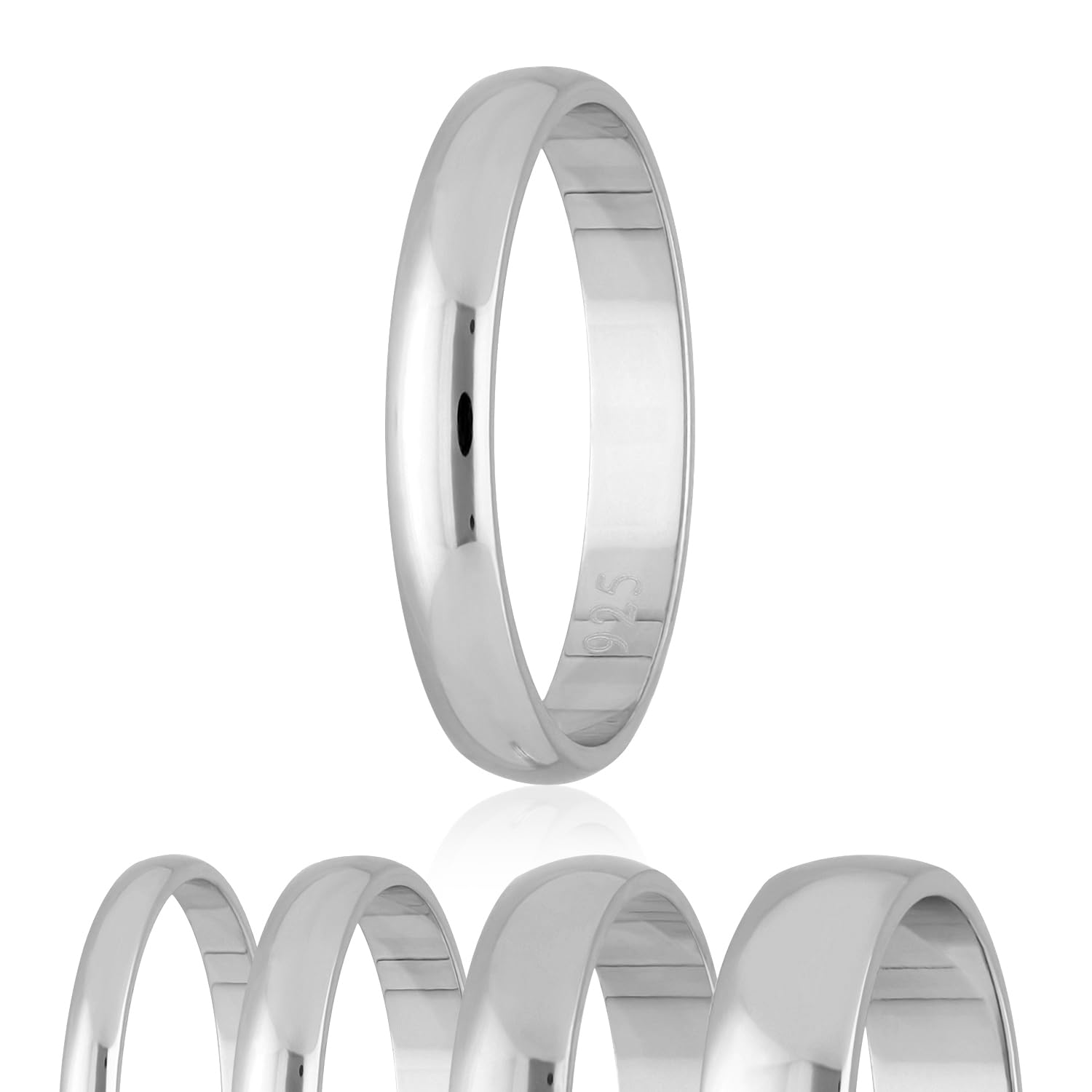 Treuheld® | 925 Sterling Silber Ring | 48 Größen & Breiten