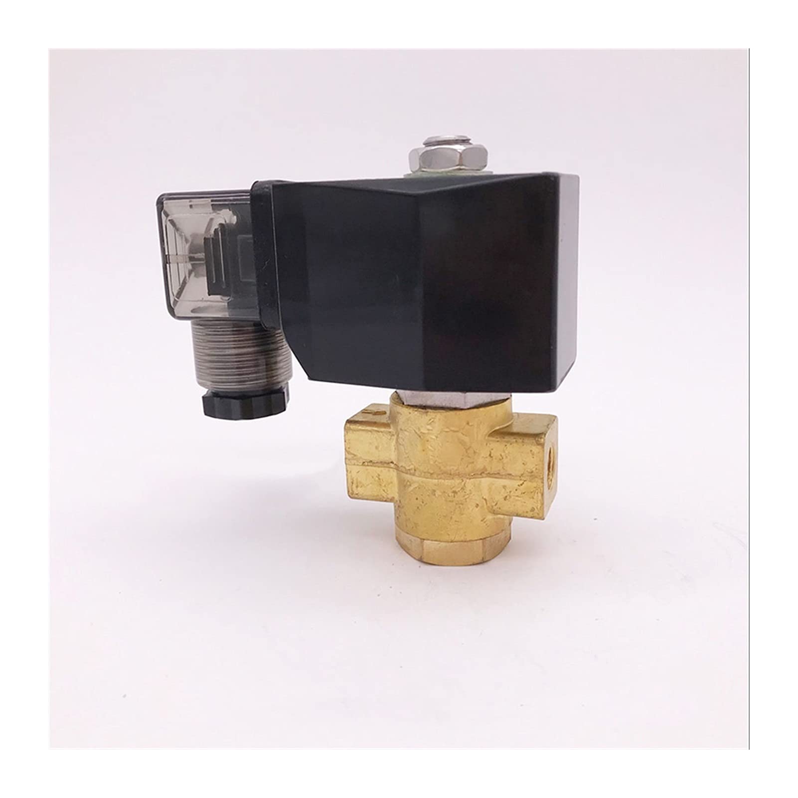 HDPHCRIUN 0-7/5/3bar 2Way Brass Solenoid Valve Flow Control 1/4inch 12VDC Orifice 4mm/5mm/6mm Normally Open Valves(Dc12v,4mm 7bar)